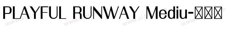 PLAYFUL RUNWAY Mediu字体转换 PLAYFUL RUNWAY Mediu字体转换